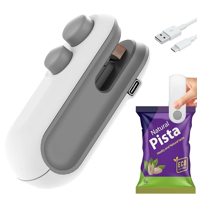 Portable Mini Sealing Machine 2 In 1 Heat Sealer and Cutter Hand Held Heat Sealer