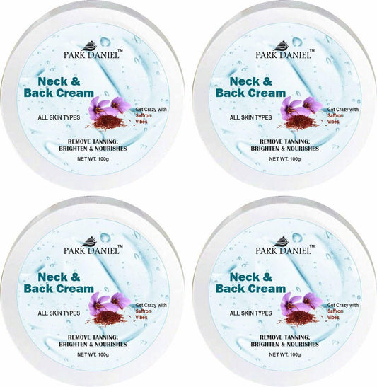 Park Daniel Neck and Back Whitening Cream - Dead Skin Cells Repair | Tan Removal Pack Pack of 4 of (100 grams)